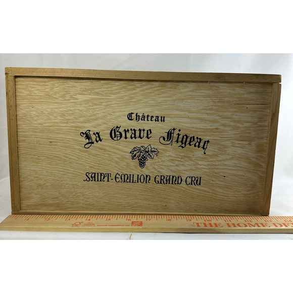 Chateau La Grave Figeac Wine Box Saint-Emilion Grand‎ Cru Wooden Storage - Picture 8 of 15